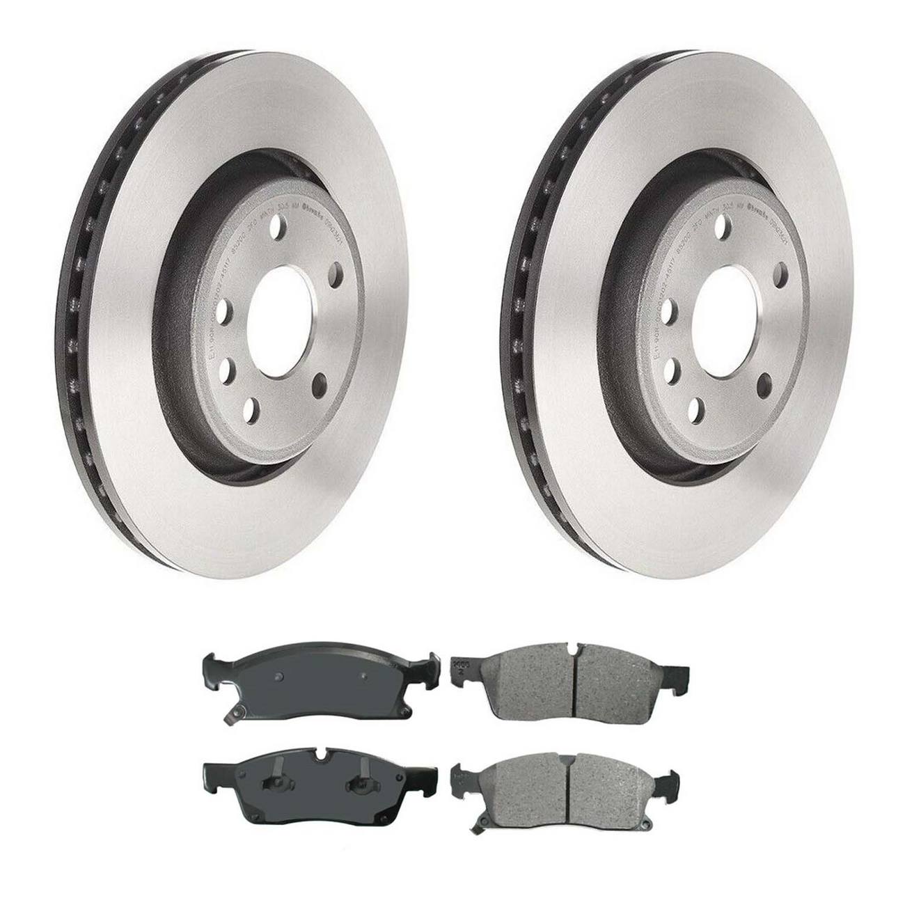 Dodge Jeep Disc Brake Pad and Rotor Kit – Front (350mm) (Ceramic